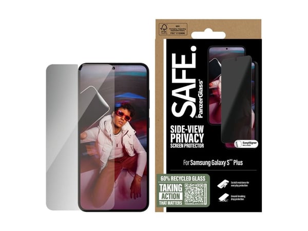 PanzerGlass SAFE. by ® Privacy Screen Protector Samsung Galaxy S25+ | S24+ | Ultra-Wide Fit w. EasyAligner, Samsung, Samsung - Galaxy S25+, Samsung...