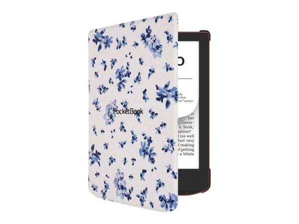 PocketBook - Lommebok for eBook-leser - PU imitasjonslær, bomull, plastikk - blomster - for PocketBook Verse, Verse PRO