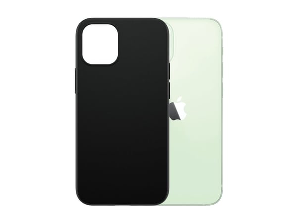 SIKKER. av PanzerGlass - Bakdeksel til mobiltelefon - termoplastisk polyuretan (TPU) - svart - for Apple iPhone 12 mini