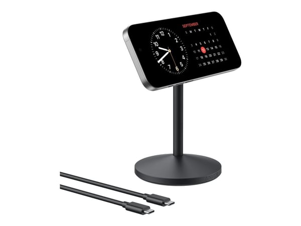 Anker MagGo, Sisätila, USB, Langaton lataaminen, musta