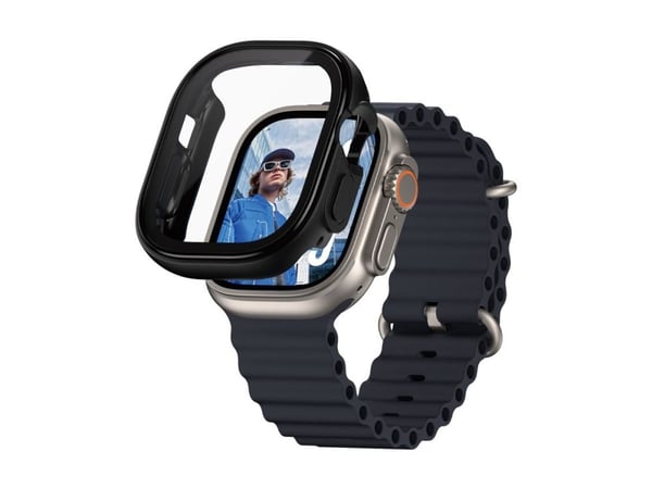 PanzerGlass Snappie - Black Edition - støtfanger for smartarmåndsur - full kropp, kraftig - polyethlen-tereftalat (PET), 100 % resirkulert polykarb...