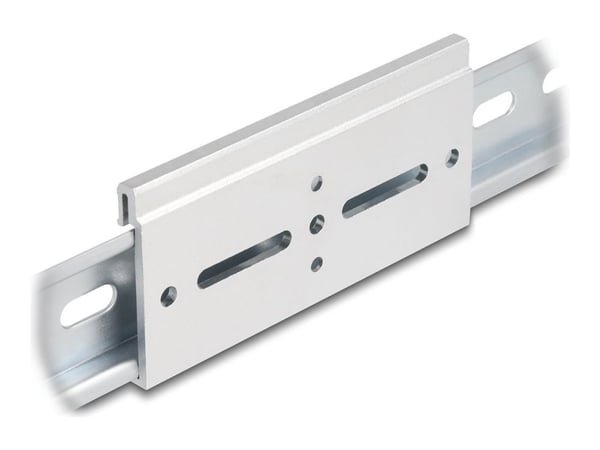 Delockin alumiininen kiinnitysklipsi 100,0 x 47,8 mm:n kattokiskoon hopea