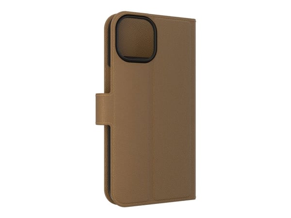 Zagg - Lommebok for mobiltelefon - fauxlær - brun - for Apple iPhone 13, 14, 15