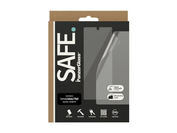 PanzerGlass SAFE. by ® Näytönsuojaus Samsung Galaxy Z Flip6 | Lasi ja kalvo, Samsung, Samsung, Samsung - Galaxy Z Flip6, Kuivakäyttö, Naarmuuntumat...