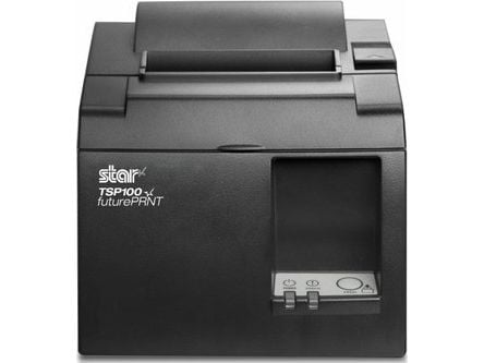 Star TSP143IIU+ - Kvitteringsskriver - direktetermisk - Rull (8 cm) - 203 dpi - inntil 200 mm/sek - USB 2.0 - kutter - grå