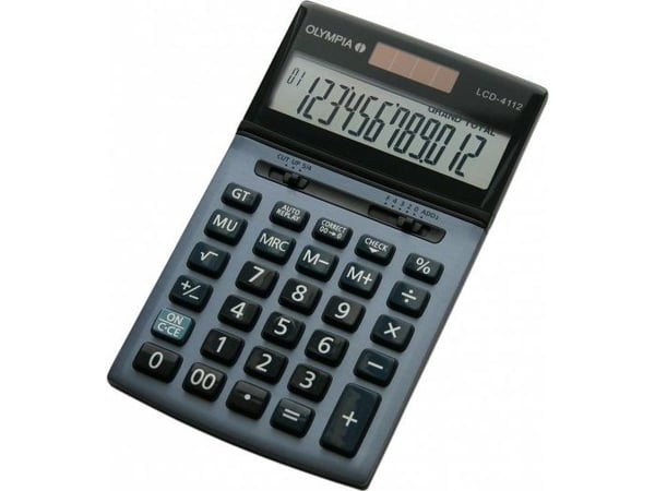 Olympia LCD 4112, Desktop, Grunnleggende, 12 sifre, 1 linjer