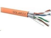 Solarix - Samlet kabel - 500 m - 7.6 mm - STP - CAT 6a - IEEE 802.3af/IEEE 802.3at/IEEE 802.3bt - halogenfri - oransje, RAL 2003