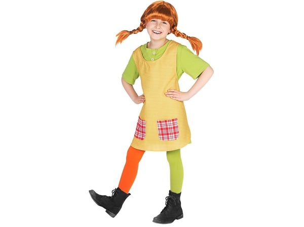 Pippi Langstrømpe Børnekostume / Udklædningstøj(Str. 158-164)