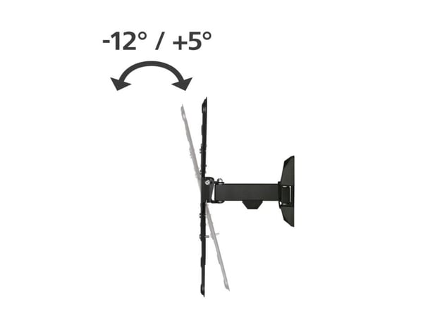 Hama 00220823, 75 x 75 mm, 400 x 400 mm, -12 - 5°, 0°, Stål, Svart