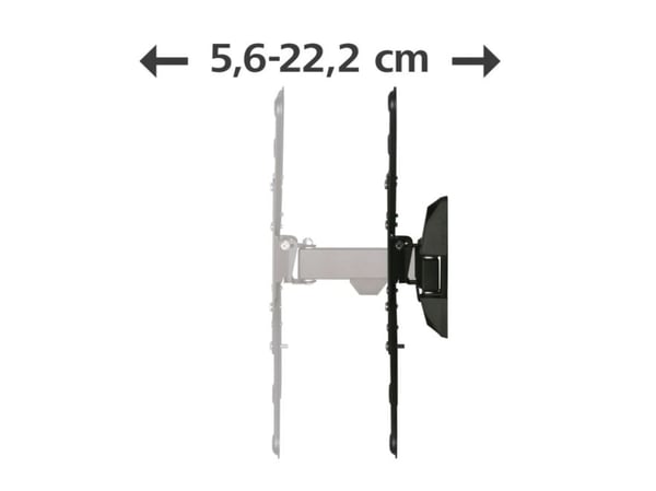 Hama 00220823, 75 x 75 mm, 400 x 400 mm, -12 - 5°, 0°, Stål, Svart