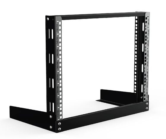 Lanview by Logon - Rack öppen ram - väggmontering - svart - 12U - 19"