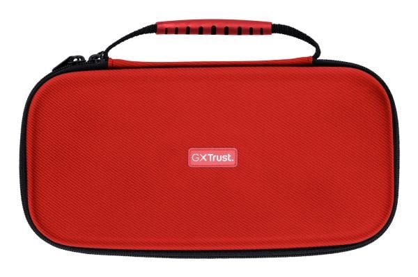 Trust GXT 1248S, Hardplast, Nintendo, Svart, Blå, Rød, Nintendo Switch, Nintendo Switch Lite, Nintendo Switch OLED, Sjokkresistent, Glidelås