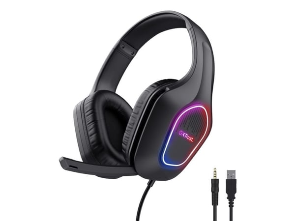 Trust GXT 416 Zirox - Hodesett - full størrelse - kablet - 3,5 mm jakk, USB-A