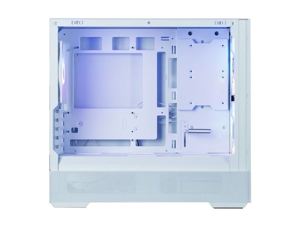 Zalman P30 Air - MT - micro ATX - sidepanel med vindu (herdet glass) - ingen strømforsyning - hvit - USB/lyd