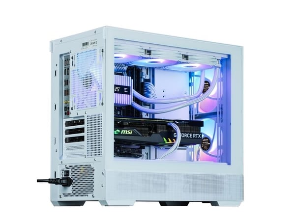Zalman P30 Air - MT - micro ATX - sidepanel med vindu (herdet glass) - ingen strømforsyning - hvit - USB/lyd