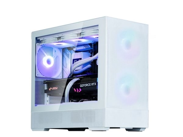 Zalman P30 Air - MT - micro ATX - sidepanel med vindu (herdet glass) - ingen strømforsyning - hvit - USB/lyd
