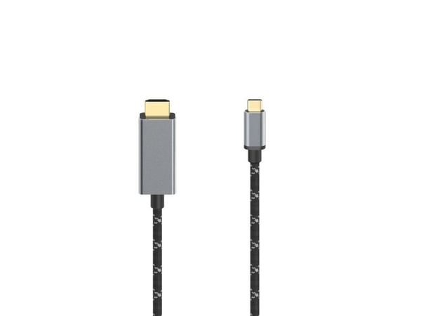 Hama 00200509, 1,5 m, HDMI Type A (Standard), USB Type-C, Svart