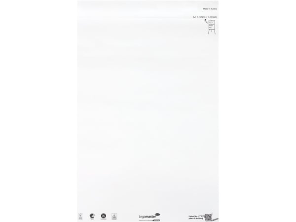 Legamaster 7-157610, Papir, 0,12 mm, 650 mm, 980 mm, 4,99 kg, 63 stykker