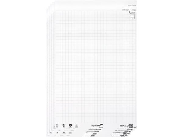 Legamaster 7-157615, Papir, 0,12 mm, 650 mm, 980 mm, 4,99 kg, 63 stykker