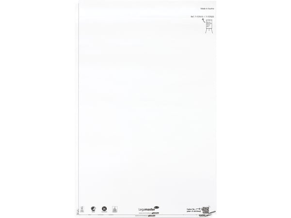 Legamaster 7-157620, Papir, 0,12 mm, 650 mm, 980 mm, 4,99 kg, 63 stykker