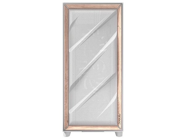 Antec Flux Pro - FT - utökad ATX - genomskinlig sidopanel (härdat glas) - ingen strömförsörjning (ATX) - vit - USB/ljud