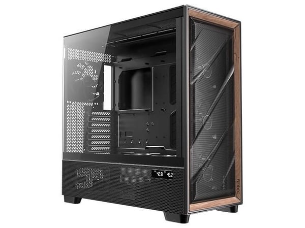 Antec Flux Pro - FT - utökad ATX - genomskinlig sidopanel (härdat glas) - ingen strömförsörjning - USB/ljud