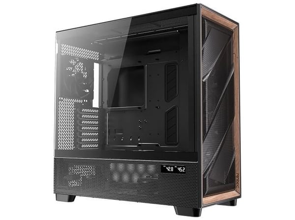 Antec Flux Pro - FT - utökad ATX - genomskinlig sidopanel (härdat glas) - ingen strömförsörjning - USB/ljud