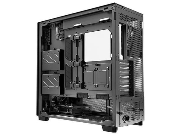 Antec Flux Pro - FT - utökad ATX - genomskinlig sidopanel (härdat glas) - ingen strömförsörjning - USB/ljud