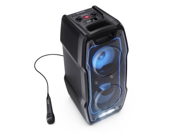 Sharp PS-931 - Selskapshøyttaler - for bærbar bruk - trådløs - Bluetooth - toveis - svart
