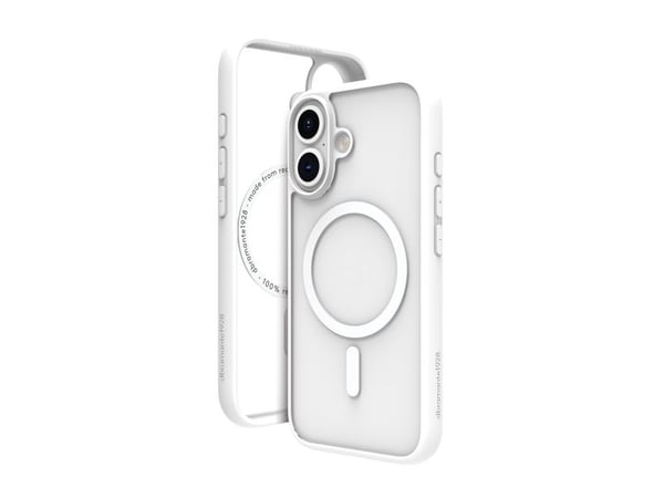 dbramante1928 Grenen - Baksidedeksel for mobiltelefon - MagSafe-samsvar - plastikk - hvit - for Apple iPhone 16 Plus