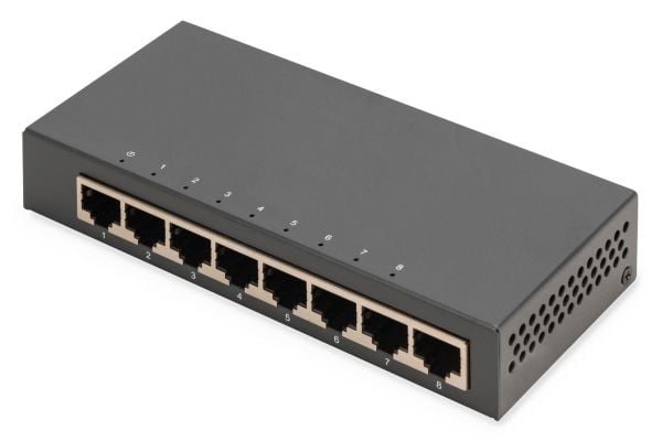 Digitus DN-80066-1, Hallitsematon, Gigabit Ethernet (10/100/1000)