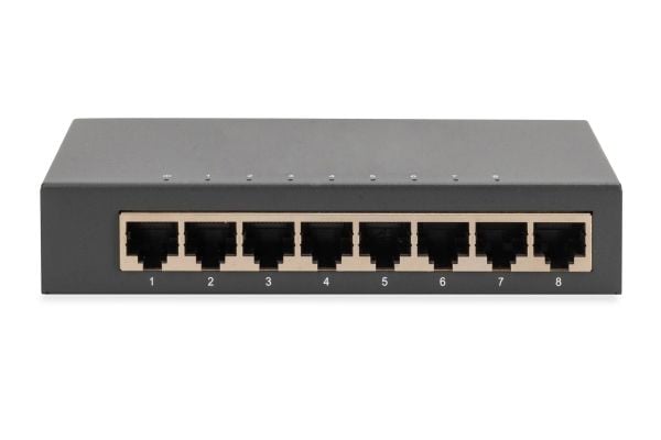 Digitus DN-80066-1, Hallitsematon, Gigabit Ethernet (10/100/1000)