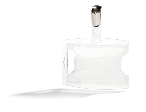Durable 896219, ID-hållare, Liggande / Stående, Polypropylen (PP), Transparent, 8,5 cm, 5,4 cm