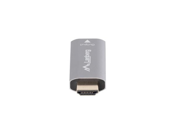 Lanberg - Video adapter - DisplayPort hunn til HDMI hann - sølv - 4K(3840 x 2160) støtte