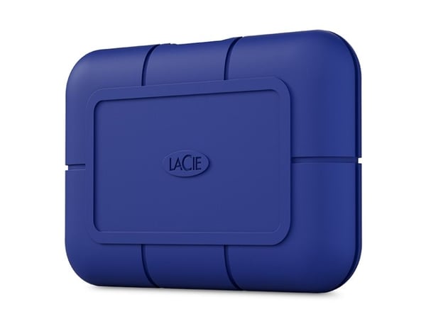 LaCie PRO5 STNA4000400 - SSD - 4 TB - robust - ekstern (bærbar) - Thunderbolt 5 (USB-C kontakt) - blå - med Seagate Rescue Data Recovery