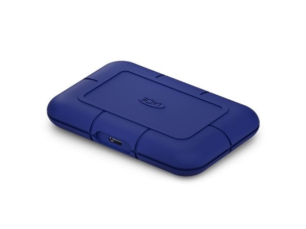 LaCie PRO5 STNA4000400 - SSD - 4 TB - robust - ekstern (bærbar) - Thunderbolt 5 (USB-C kontakt) - blå - med Seagate Rescue Data Recovery