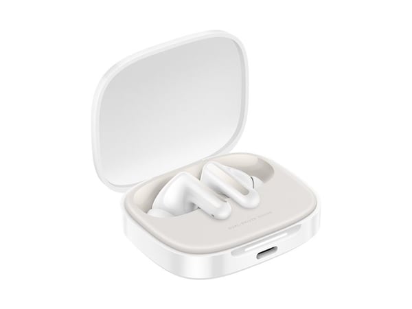 Xiaomi Redmi Buds 6 - True wireless-hodetelefoner med mikrofon - i øret - Bluetooth - aktiv støydemping - skyhvit