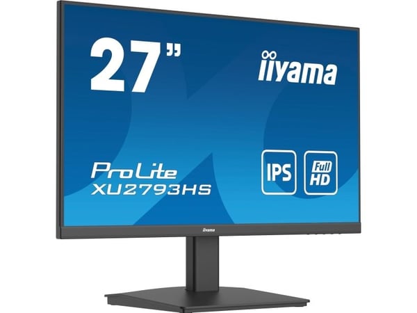 iiyama ProLite XU2793HS-B7, 68,6 cm (27"), 1920 x 1080 pikseliä, Full HD, LED, 1 ms, Musta