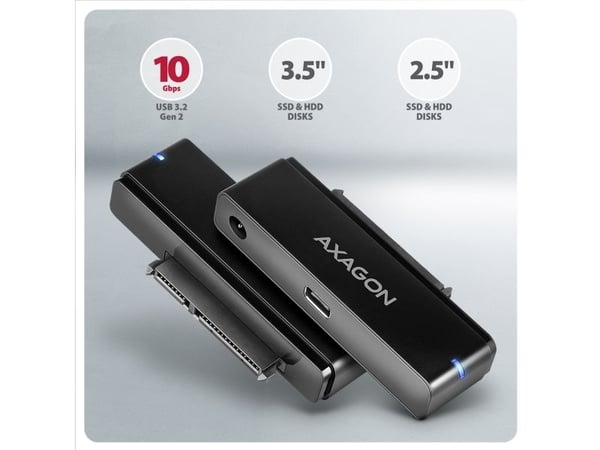 AXAGON - Grensesnittadapter - 2,5", 3,5" - SATA 6Gb/s - USB-C