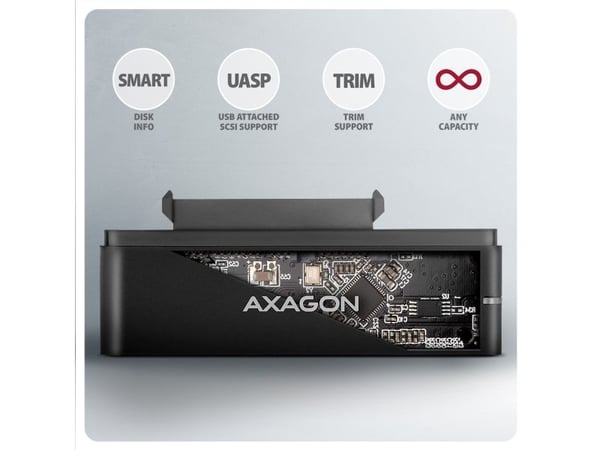 AXAGON - Grensesnittadapter - 2,5", 3,5" - SATA 6Gb/s - USB-C