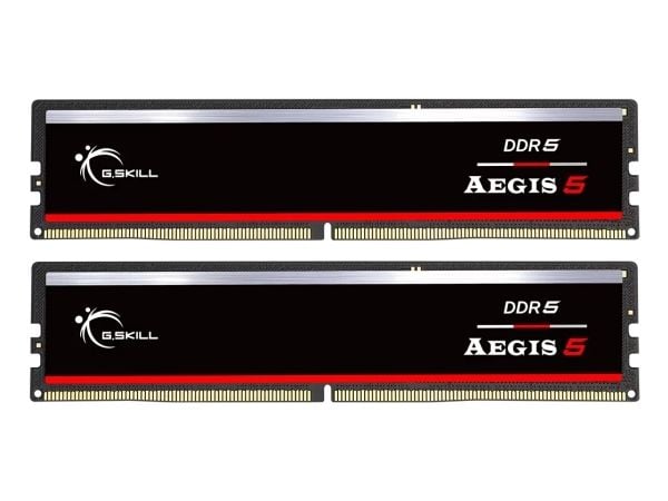 G.Skill AEGIS 5 - DDR5 - sett - 64 GB: 2 x 32 GB - DIMM 288-pin - 6000 MT/s / PC5-24000 - CL36 - 1.35 V - ikke-bufret - on-die ECC