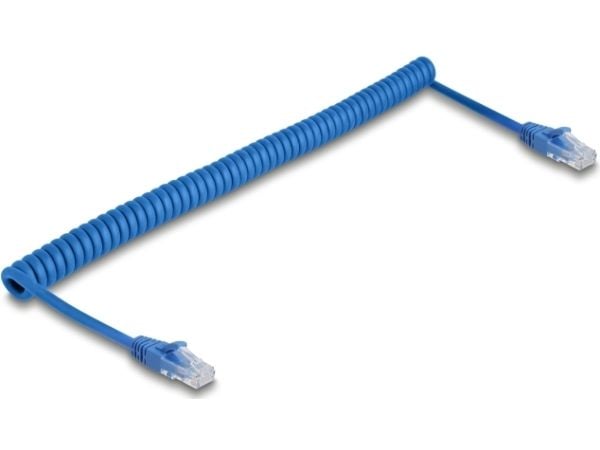 Delock - Nettverkskabel - RJ-45 (hann) til RJ-45 (hann) - 1.8 m - 5.5 mm - UTP - CAT 6 - rullet sammen, uten hindringer - blå