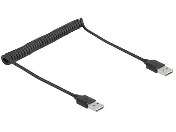 DeLOCK 90124, 0,8 m, USB A, USB A, USB 2.0, Lajittelu