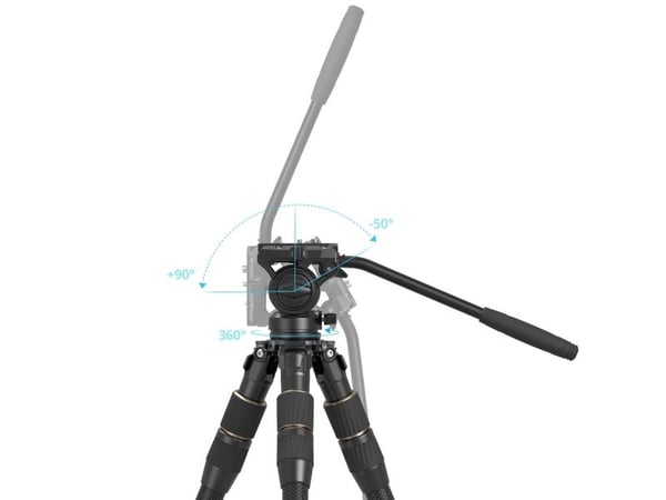 SmallRig 4643, 3 ben, Sort, 150 cm, 2,9 kg