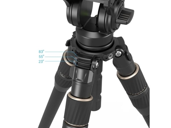 SmallRig 4643, 3 ben, Sort, 150 cm, 2,9 kg
