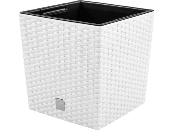 Prosperplast Potte med innsats Rato Low DRTS325L hvit