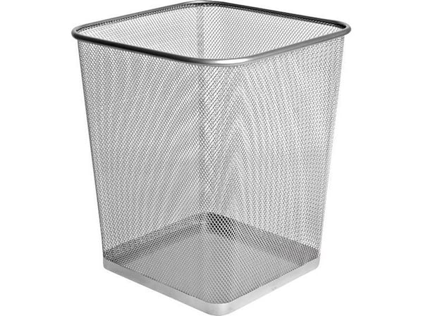 Forofis søppelkasse 91329 sølv metallnett