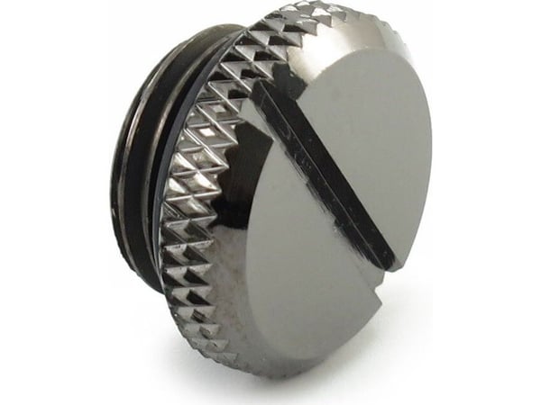 XSPC pistoke V2 G1/4 tuuman uros - 10 kpl, musta kromi