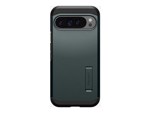 Spigen Tough Armor - Baksidedeksel for mobiltelefon - polykarbonat, termoplast-polyuretan (TPU), støtskum - abyss green - for Google Pixel 9 Pro XL