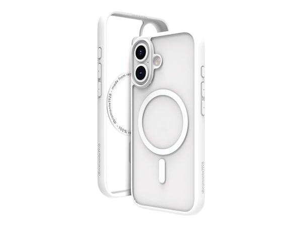 dbramante1928 Grenen - Baksidedeksel for mobiltelefon - MagSafe-samsvar - plastikk - hvit - for Apple iPhone 16 Plus
